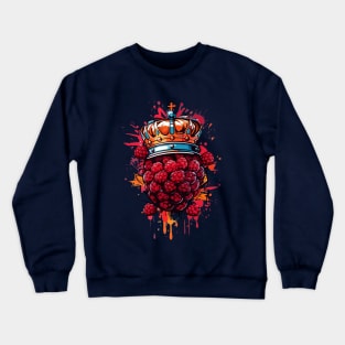 Frambuesa el rey del verano Crewneck Sweatshirt